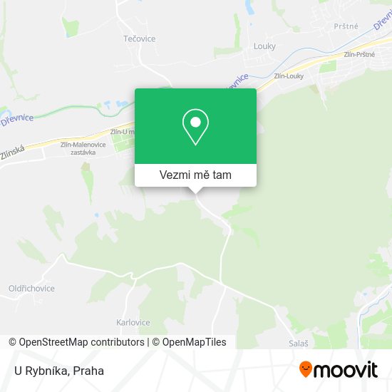 U Rybníka mapa