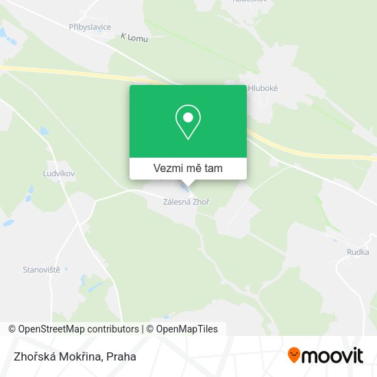 Zhořská Mokřina mapa