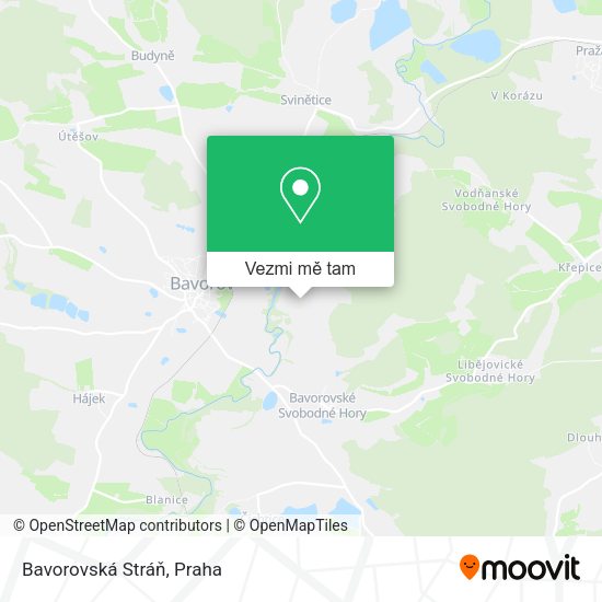 Bavorovská Stráň mapa