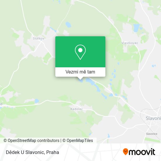 Dědek U Slavonic mapa