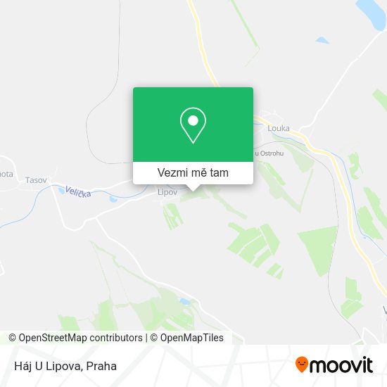 Háj U Lipova mapa