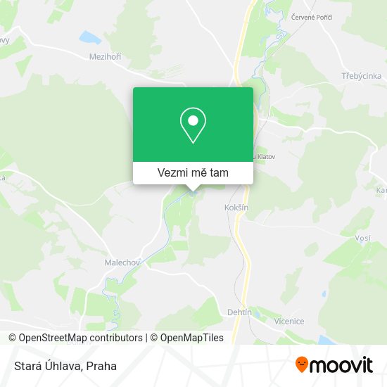 Stará Úhlava mapa