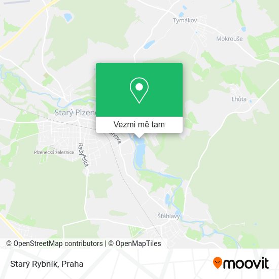 Starý Rybník mapa
