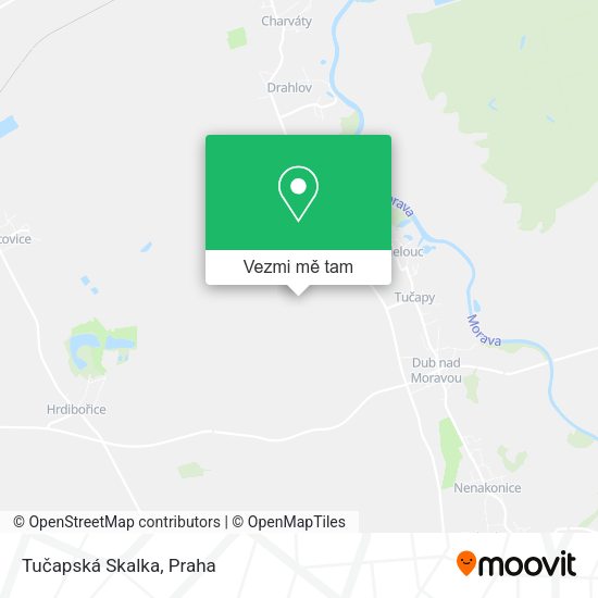 Tučapská Skalka mapa