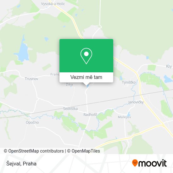 Šejval mapa