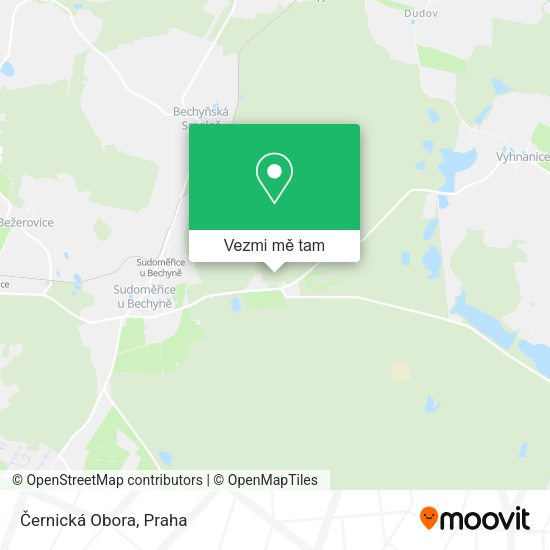 Černická Obora mapa