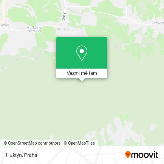 Huštýn mapa