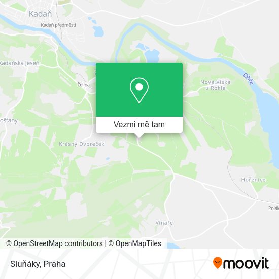 Sluňáky mapa