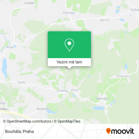 Bouřidla mapa