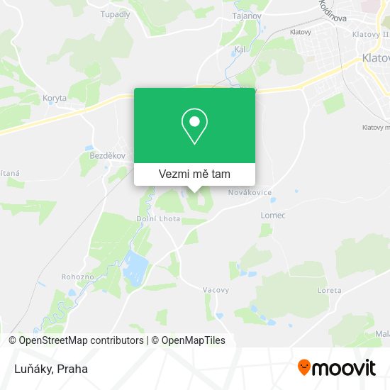 Luňáky mapa