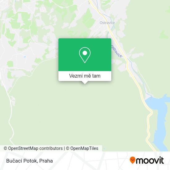 Bučací Potok mapa
