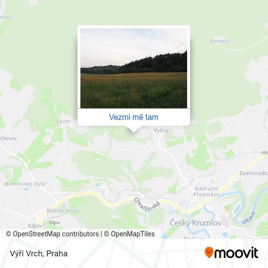 Výří Vrch mapa