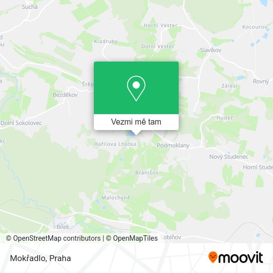 Mokřadlo mapa