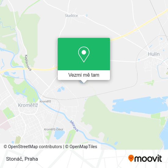 Stonáč mapa