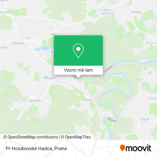 Pr Holubovské Hadce mapa