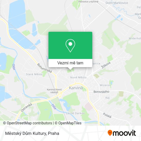 Městský Dům Kultury mapa