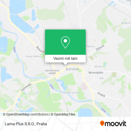 Lama Plus S.R.O. mapa