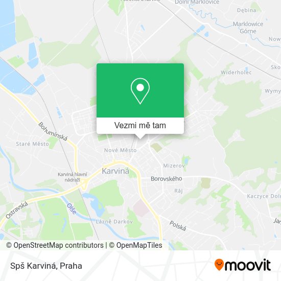 Spš Karviná mapa