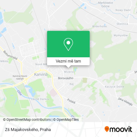 Zš Majakovského mapa