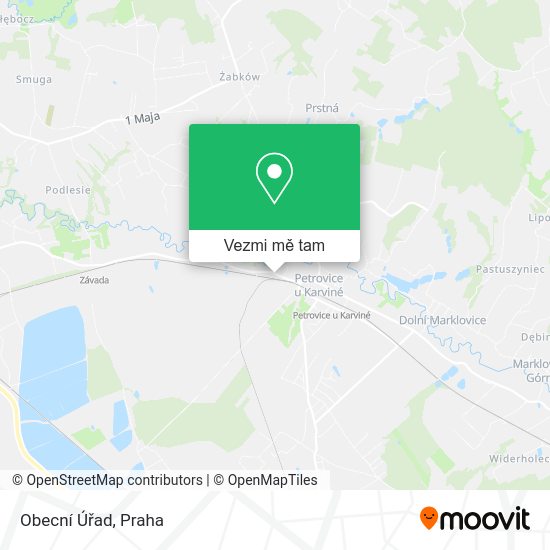 Obecní Úřad mapa