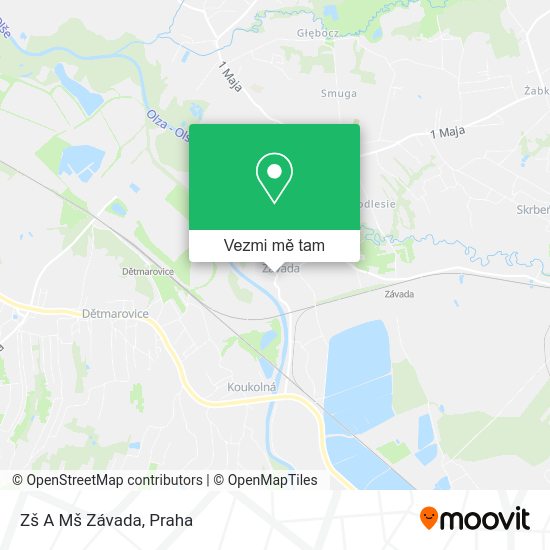 Zš A Mš Závada mapa