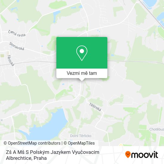 Zš A Mš S Polským Jazykem Vyučovacím Albrechtice mapa