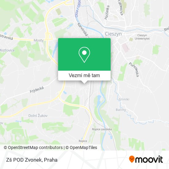 Zš POD Zvonek mapa