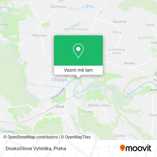 Doskočilova Vyhlídka mapa