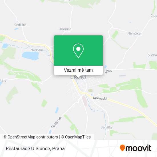 Restaurace U Slunce mapa