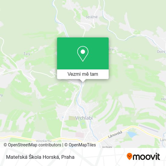 Mateřská Škola Horská mapa