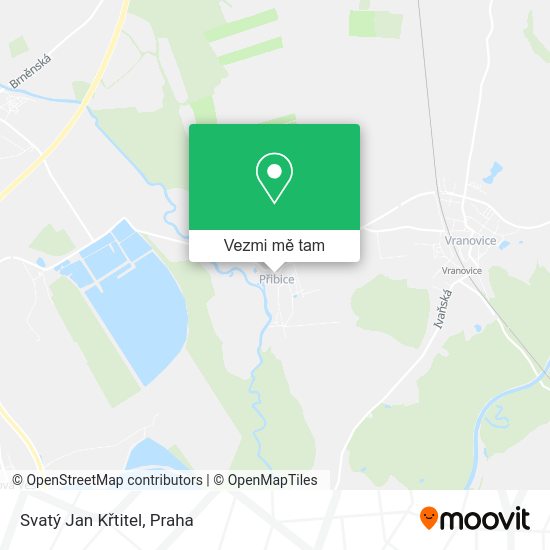 Svatý Jan Křtitel mapa