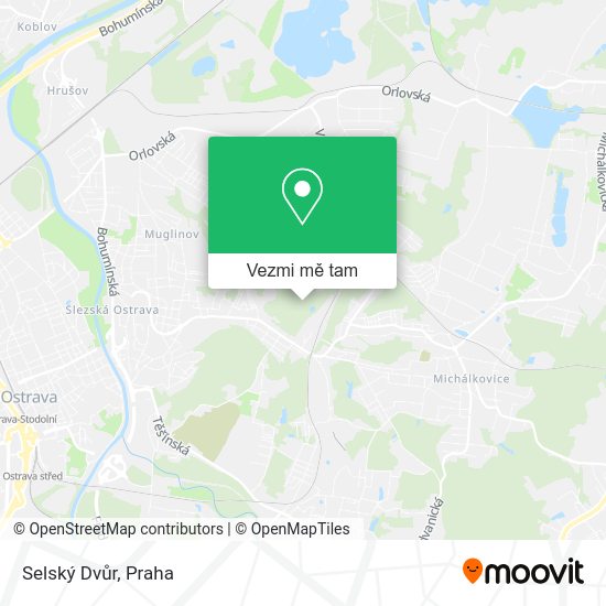 Selský Dvůr mapa