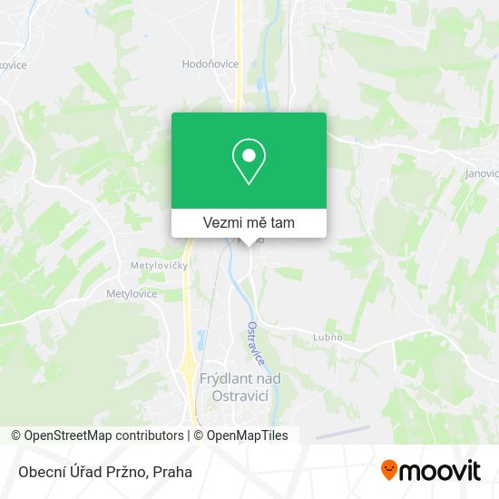 Obecní Úřad Pržno mapa