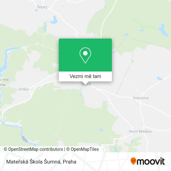 Mateřská Škola Šumná mapa