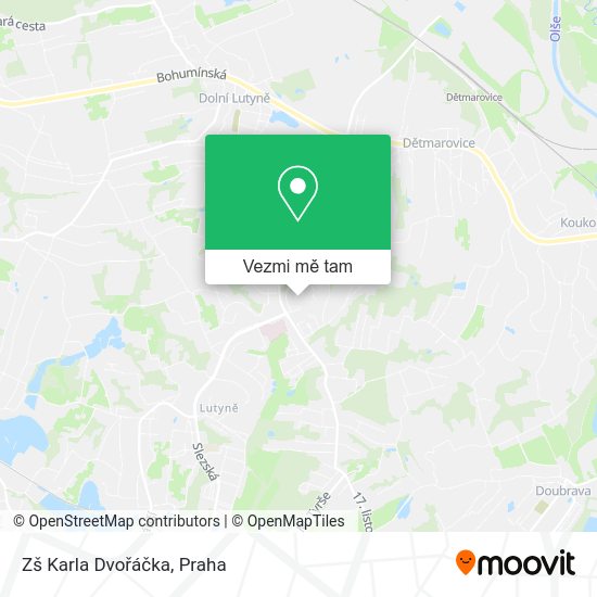 Zš Karla Dvořáčka mapa
