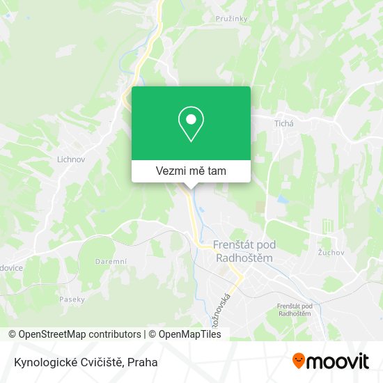 Kynologické Cvičiště mapa