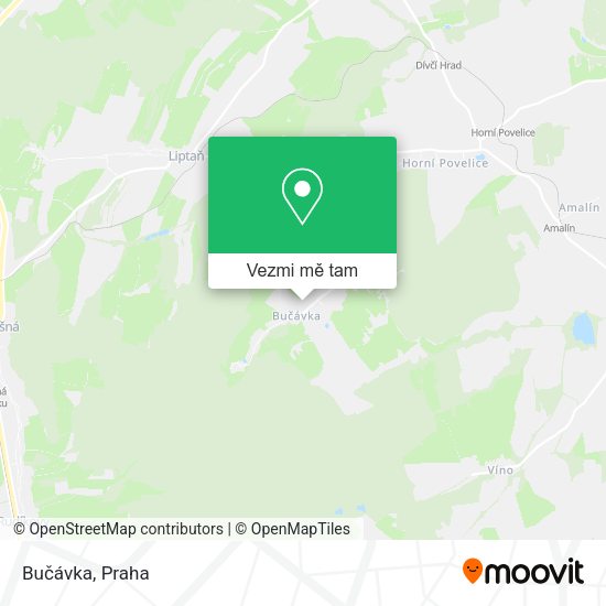 Bučávka mapa
