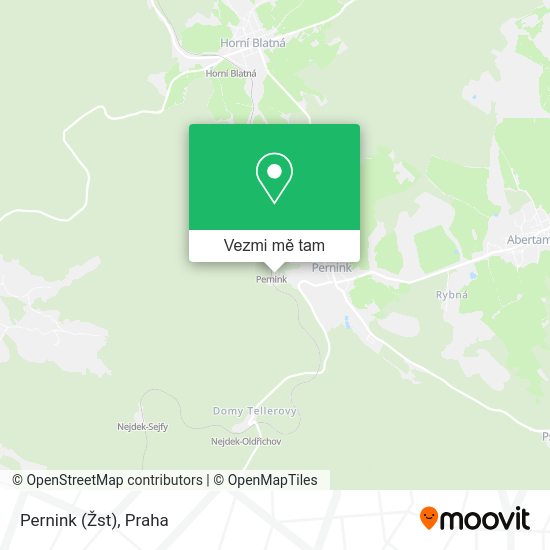 Pernink (Žst) mapa