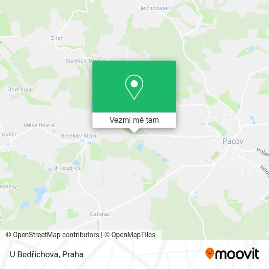 U Bedřichova mapa