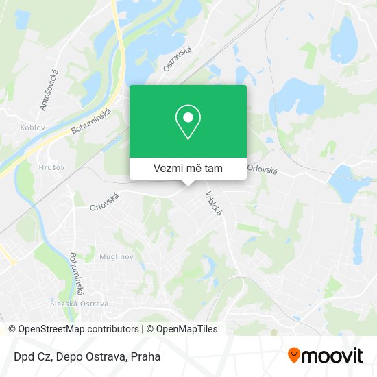 Dpd Cz, Depo Ostrava mapa