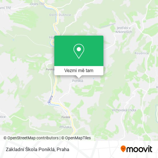 Základní Škola Poniklá mapa