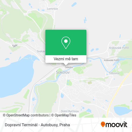 Dopravní Terminál - Autobusy mapa