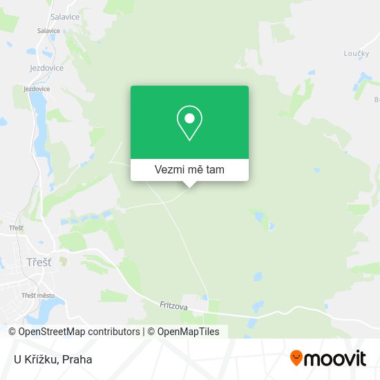 U Křížku mapa