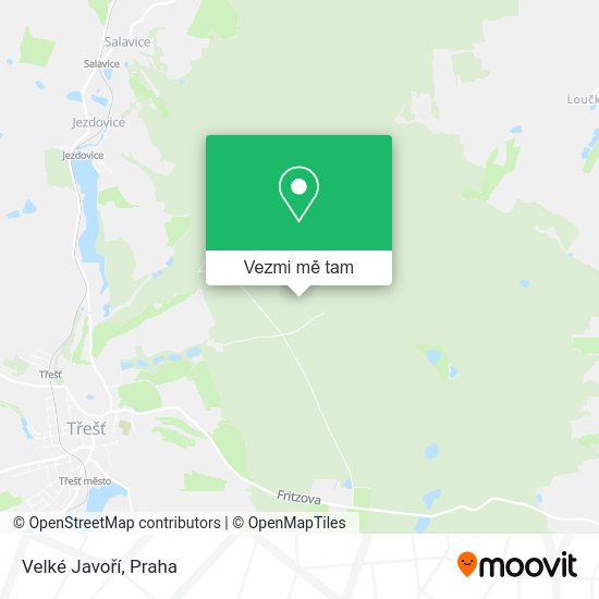 Velké Javoří mapa