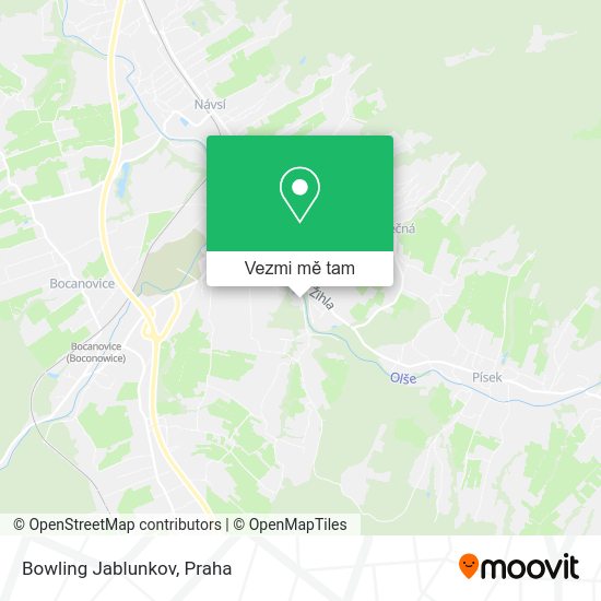 Bowling Jablunkov mapa