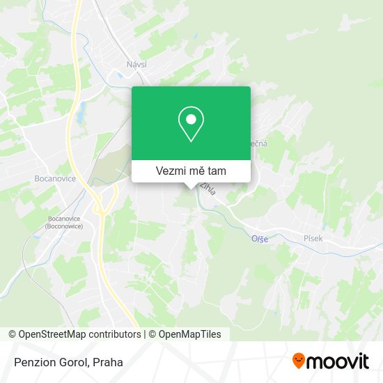 Penzion Gorol mapa