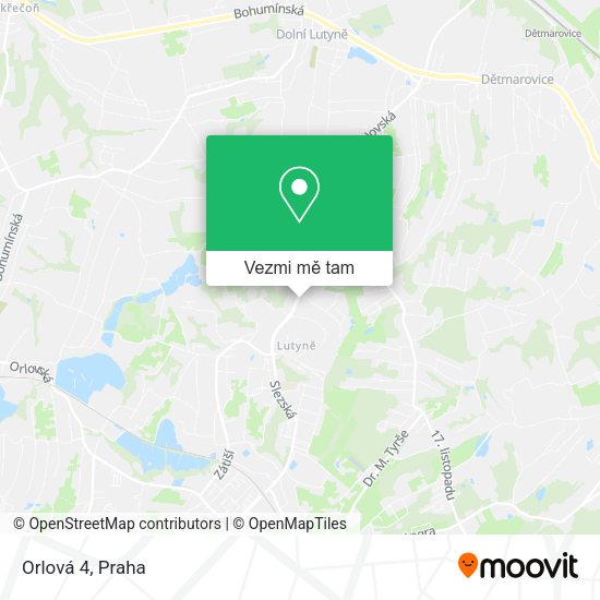 Orlová 4 mapa