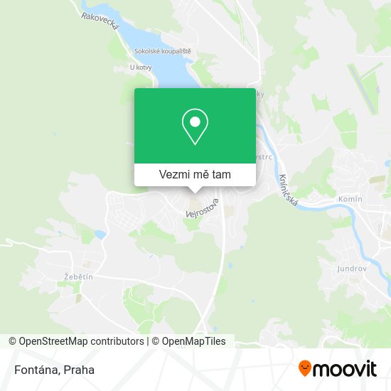 Fontána mapa