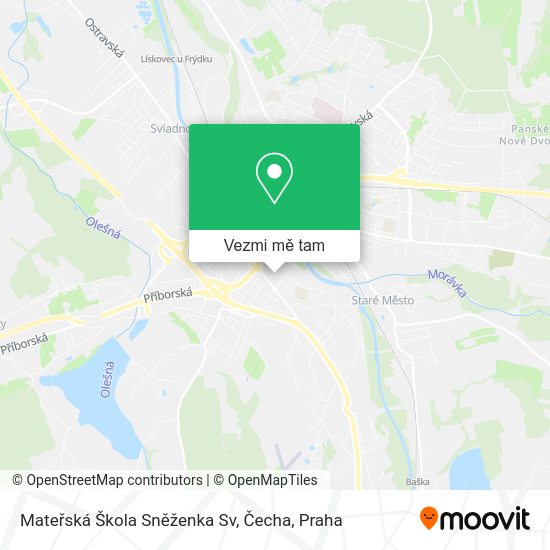 Mateřská Škola Sněženka Sv, Čecha mapa