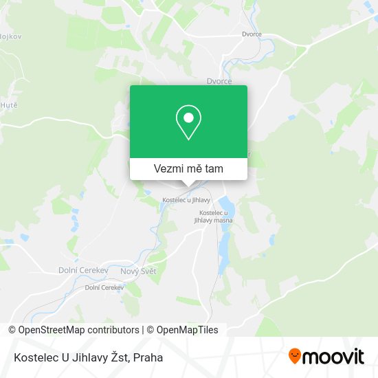 Kostelec U Jihlavy Žst mapa